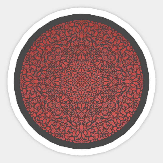 Floral Mandala Sticker by Blikk